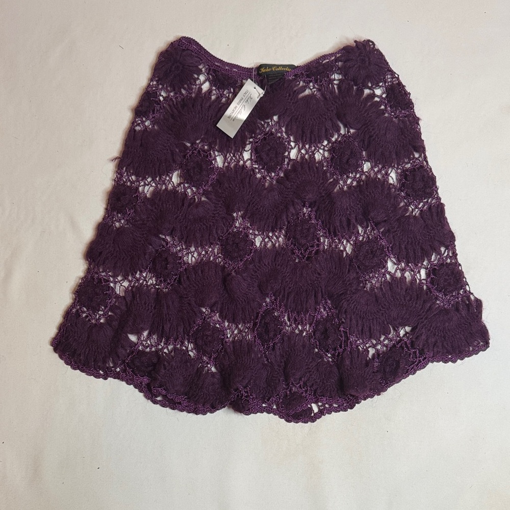 KeKe Collection Purple Lace Flower Skirt